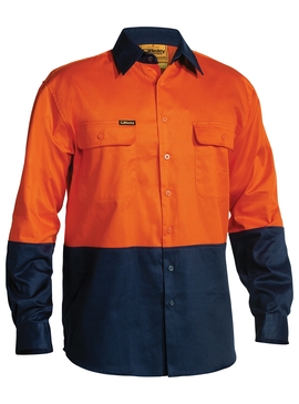 Hi Vis Drill Long Sleeve Shirt