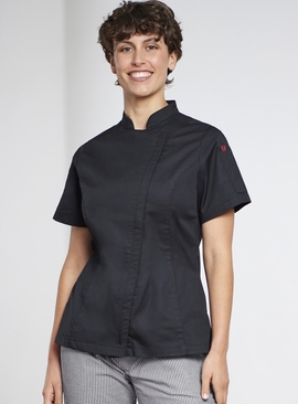 Alfresco Recycled Polyester Short Sleeve Chef Jacket - Women