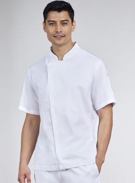 Alfresco Recycled Polyester Short Sleeve Chef Jacket - Men
