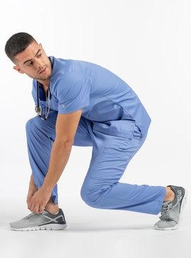 Matrix Half Elastic Waistband Cargo Scrub Pant - Men