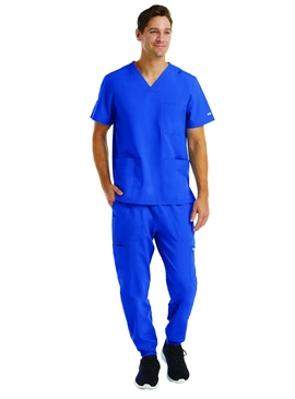 Momentum 3 Pocket V Neck Scrub Top - Men