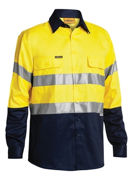 Taped Hi Vis Drill Long Sleeve Shirt