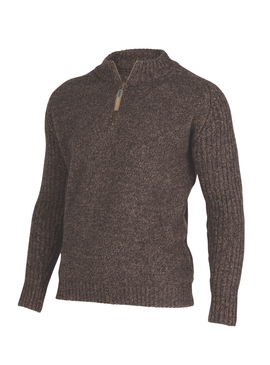 Mount Zip Sweater - Possum/Merino Blend