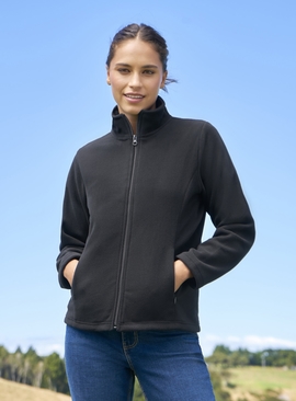 Zip Front Low Pill Microfleece Jacket - Women