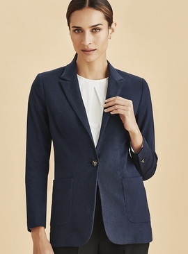Arden Cotton Rich Blazer - Women