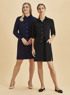 Chloe Georgette Shirt Dress - Women