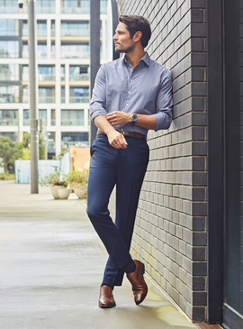 Renew Slim Fit Flat Front Pant - Men