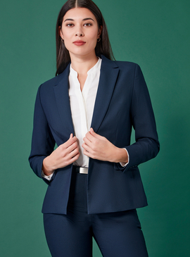 Renew Single Button Mid Length Jacket - Women