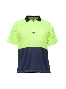 Hi Vis Raglan Polo Shirt