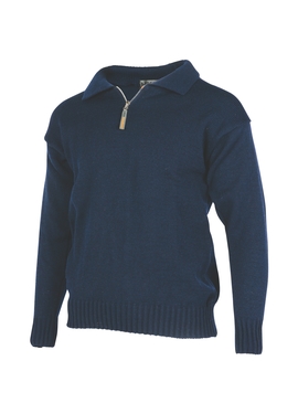Original Zip and Collar Work Sweater