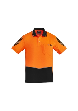 Flux Short Sleeve Hi Vis Polo Shirt - Men