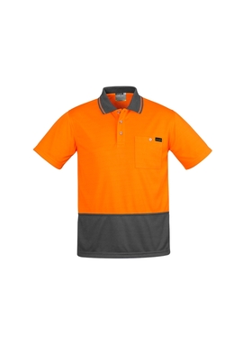 Comfort Back Short Sleeve Hi Vis Polo Shirt - Men