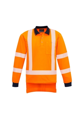 TTMC-W23 Segmented Tape Long Sleeve Polo Shirt