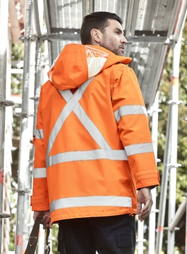 TTMC-W17 Hi Vis X Back 4 In 1 Waterproof Jacket - Men