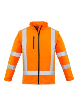 Hi Vis X Back 2 in 1 Softshell Jacket - Removable Sleeves - Women
