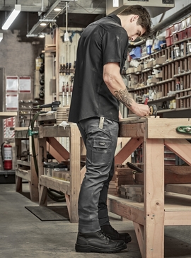 Essential Basic Stretch Cargo Work Pants - Men