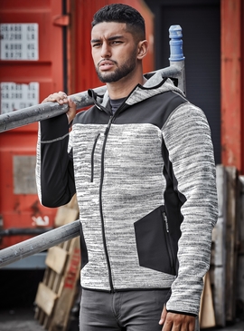Streetworx Reinforced Knit Hoodie, plain and hi vis - Unisex