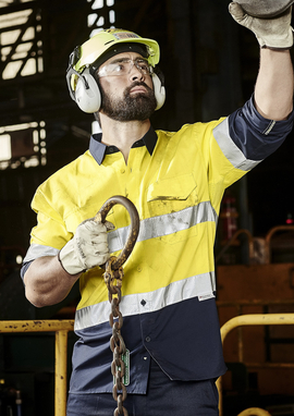 Rugged Cooling Hi Vis Taped Long Sleeve Shirt - Men