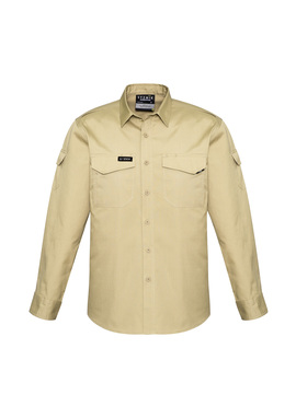 Rugged Cooling Long Sleeve Work Shirt 100% Cotton - Men
