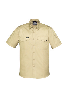 Rugged Cooling Short Sleeve Work Shirt 100% Cotton - Men