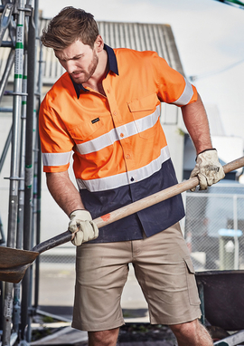 Rugged Cooling Hi Vis Taped Short Sleeve Shirt - Men