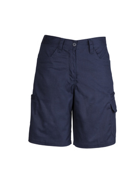 Plain Utility Work Shorts Cotton Drill - Women