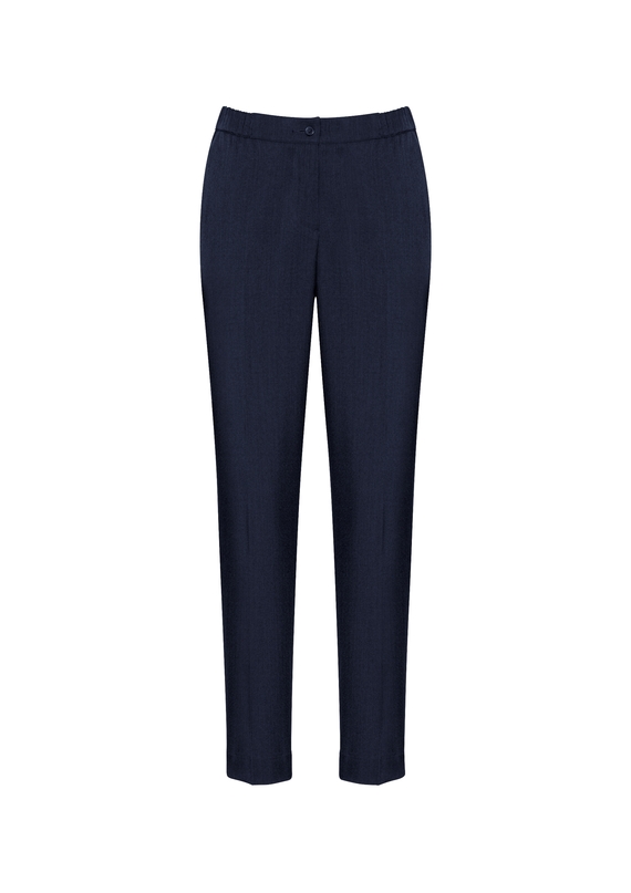 Ultra Comfort Zip front with 3/4 elasticated waist Pant - Navy