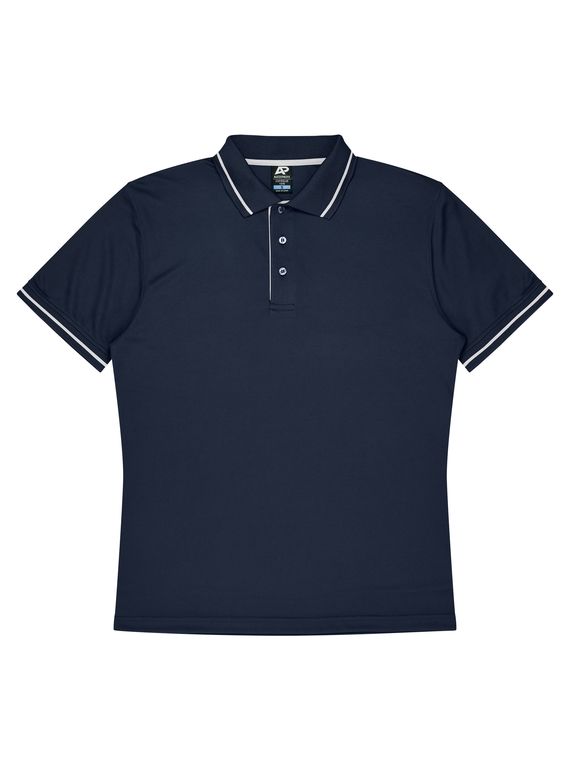 Cottesloe Polo Shirt - Men - Polyester, New mesh knit - Navy/White