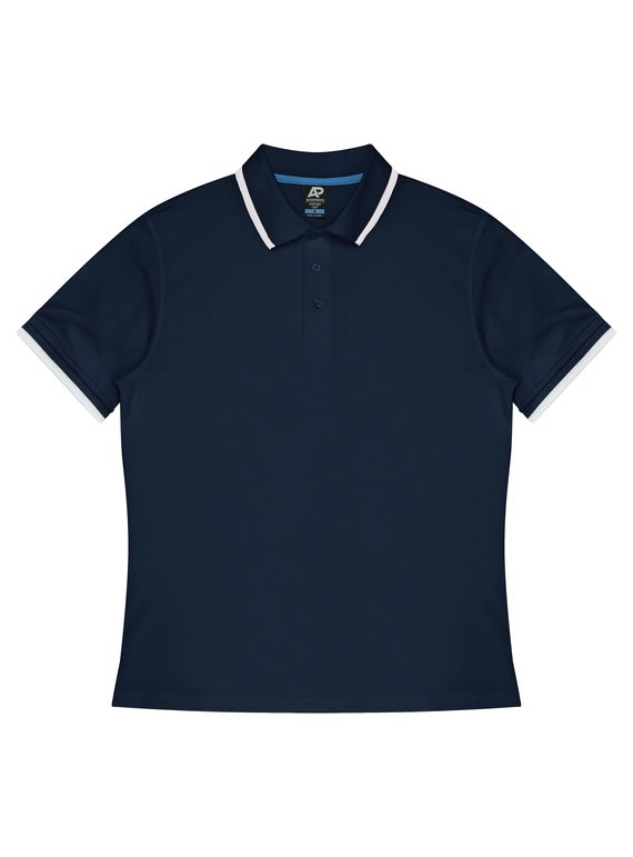 Portsea Polo Shirt - Men - Poly/Cotton (Cotton back fabric) - Navy/White
