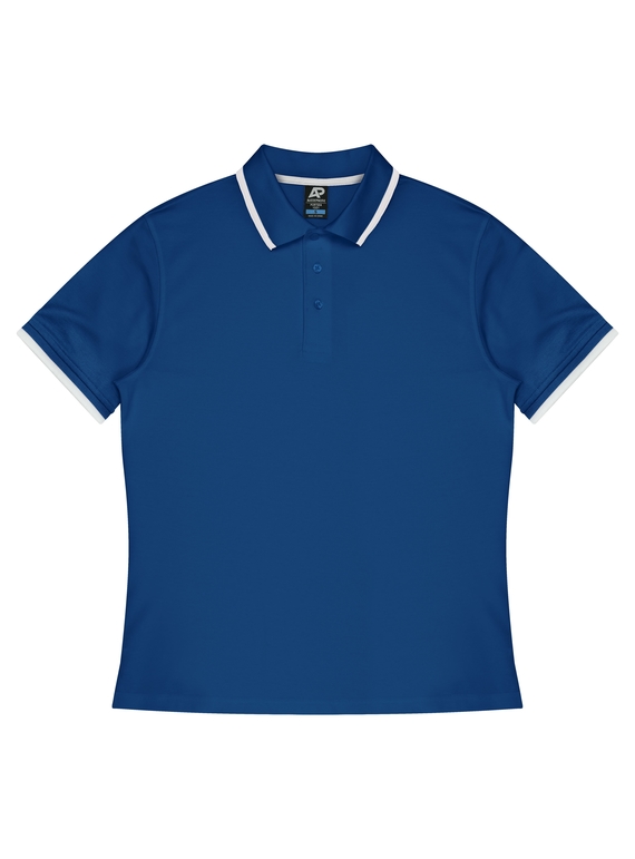 Portsea Polo Shirt - Men - Poly/Cotton (Cotton back fabric) - Royal/White