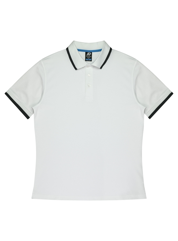 Portsea Polo Shirt - Men - Poly/Cotton (Cotton back fabric) - White/Slate