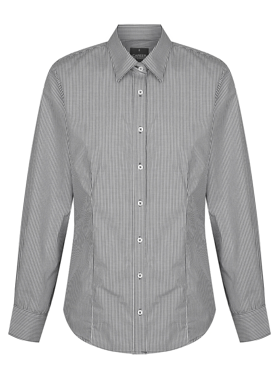 Westgarth Gingham Long Sleeve Shirt - Women - Black