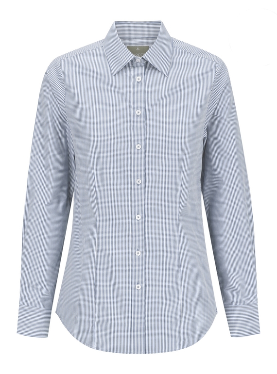 Westgarth Gingham Long Sleeve Shirt - Women - Denim