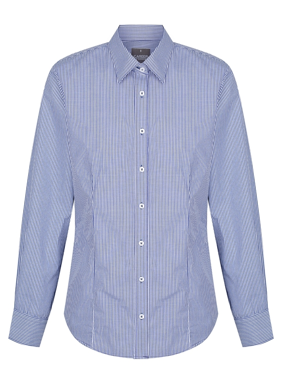 Westgarth Gingham Long Sleeve Shirt - Women - Navy