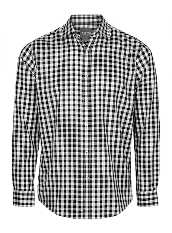 Degraves Royal Oxford Long Sleeve Shirt - Men - Black