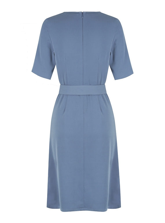Mason Short Sleeve Luxe Twill Dress