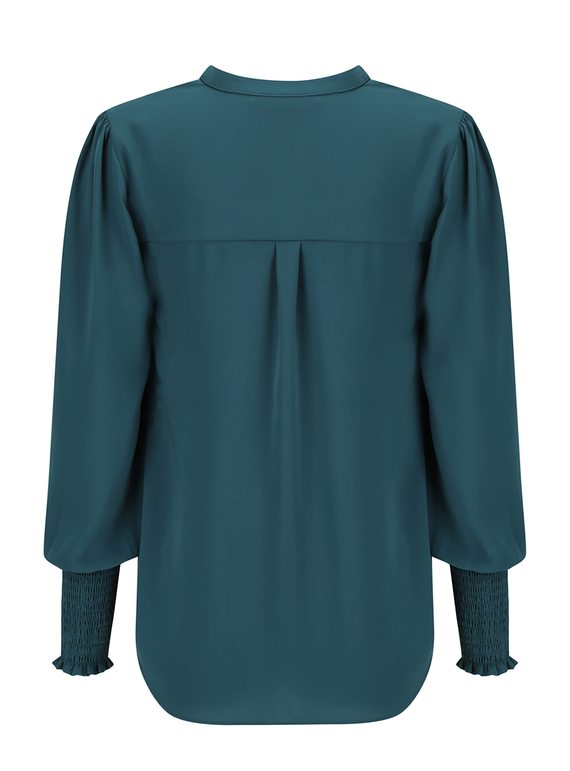 Marni Half Placket Recycled Poly Top - Women
