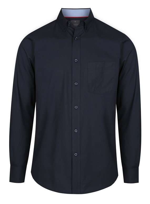 Bradford Fine Oxford Long Sleeve Shirt - Men - Navy