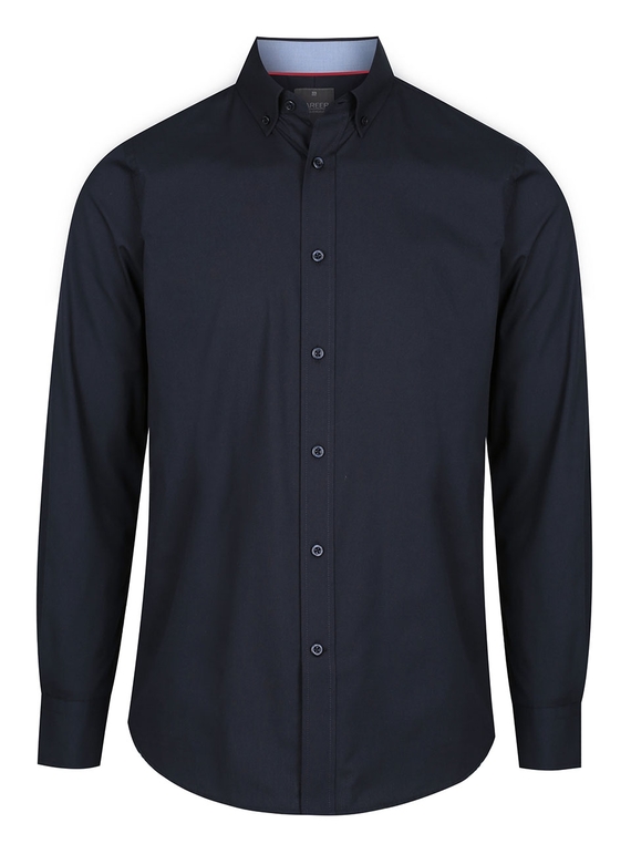 Bradford Fine Oxford Long Sleeve Slim Fit Shirt - Men - Navy