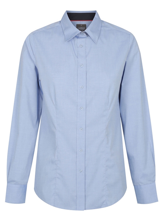 Bradford Fine Oxford Long Sleeve Shirt - Women - Blue