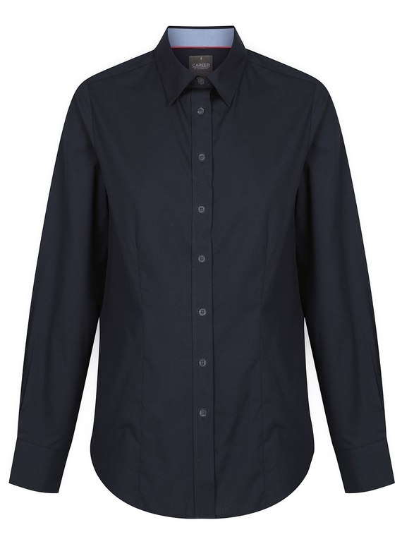 Bradford Fine Oxford Long Sleeve Shirt - Women - Navy