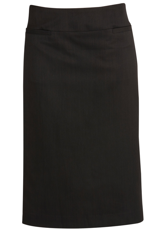 Relaxed Fit Lined Skirt - Cool Stretch - BIZ Corporates - Black