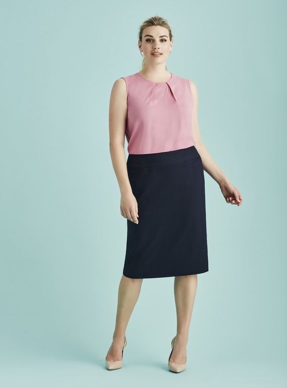 Relaxed Fit Lined Skirt - Cool Stretch - BIZ Corporates
