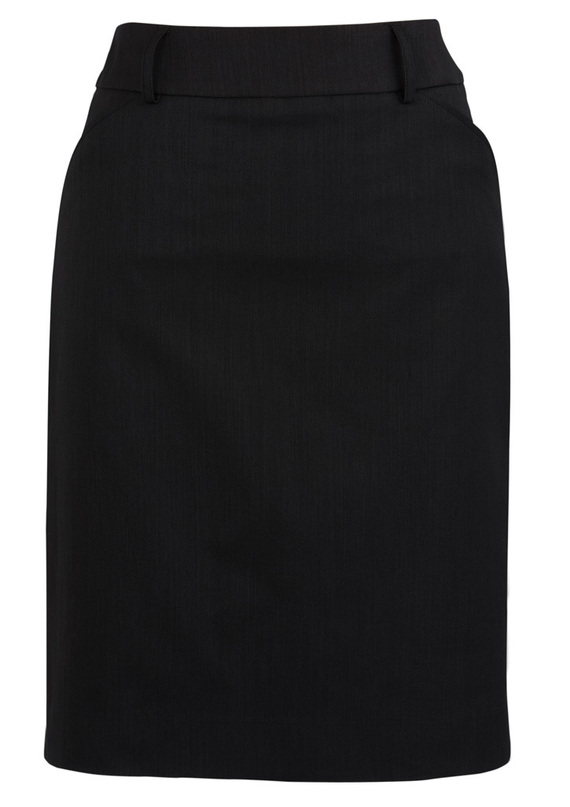 Multi Pleat Skirt - Cool Stretch - BIZ Corporates - Black