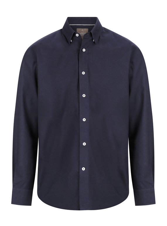 Ashton Cotton Oxford Shirt - Men - Navy