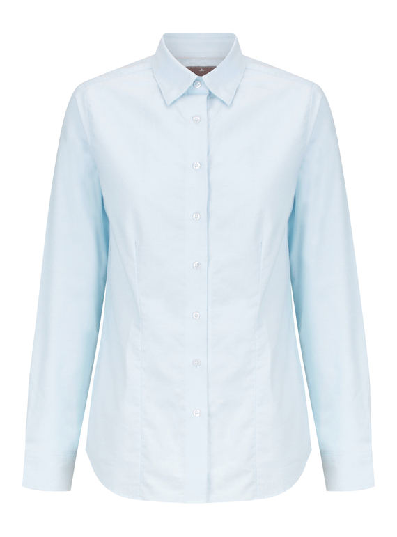 Ashton Cotton Oxford Shirt - Women - Blue