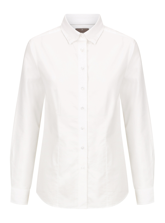 Ashton Cotton Oxford Shirt - Women - Chalk