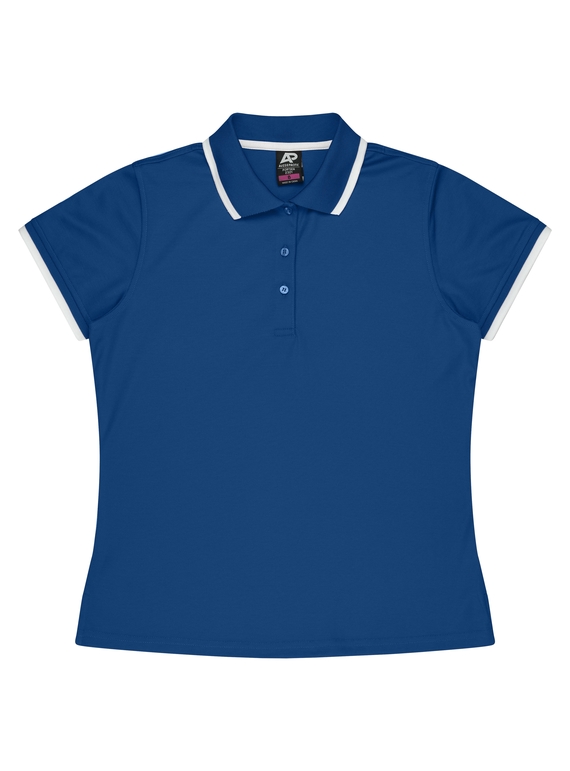 Portsea Polo Shirt - Women - Poly/Cotton (Cotton back fabric) - Royal/White