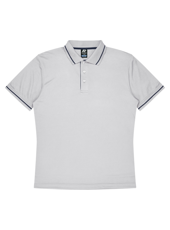 Cottesloe Polo Shirt - Youth - Polyester, New mesh knit - White/Navy