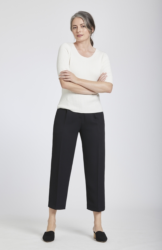 Women's Waisted Cropped Trousers